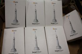 A TRAY OF BOXED BRIO SMARTCLEAN ELECTRIC TOOTHBRUSHES