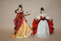 TWO ROYAL DOULTON LADY FIGURES, BELLE HN3703 AND SARA HN2265