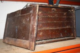 A SMALL TOOL CABINET / BOX PLUS CONTENTS A/F