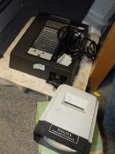 A HANIMEX RONDETTE SLIDE PROJECTOR TOGETHER A HELINA PARAMOUNT VIEWER