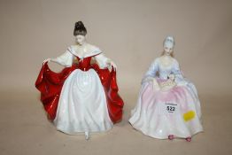 TWO ROYAL DOULTON LADY FIGURES, CHARLOTTE HN2423 AND SARA HN2265