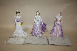 THREE COALPORT FIGURES, THE DAVID SHILLING COLLECTION 20S PARTY, THE DAVID SHILLING COLLECTION