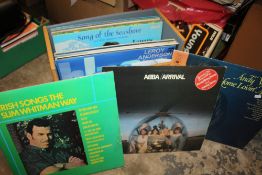 A QUANTITY OF LP RECORDS AND 7