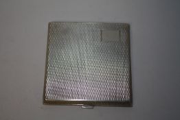A HALLMARKED SILVER CIGARETTE CASE