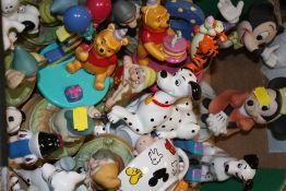 A COLLECTION OF DISNEY RELATED CERAMIC FIGURES, COLLECTORS PLATES ETC