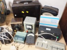 A COLLECTION OF AVOMETERS AND WATTMETERS ETC. TO INCLUDE A BAKELITE CASED EXAMPLE