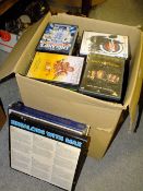 A LARGE BOX OF DVDS ETC.