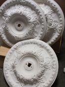 SIX LIGHT WEIGHT CEILING LIGHT SURROUNDS