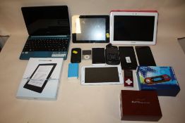 A QUANTITY OF ELECTRICALS TO INCLUDE LAPTOPS, MOBILE PHONES AND TABLETS, A/F