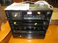 A DENON HI-FI SEPARATES SYSTEM TAPE DECK / AMP / TUNER / CD PLAYER - INSTRUCTIONS - HOUSE CLEARANCE