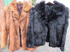 TWO VINTAGE CONEY FUR JACKETS (Both size 38