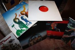 SIX BOXES OF LP RECORDS AND 7