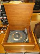 A RETRO TEAK CASED GARRARD SP25 RECORD DECK