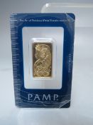 SWISS MADE / SUISSE 20g 999.9 FINE GOLD BAR