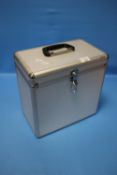 AN ALUMINIUM CASE OF LPS INCLUDING SAM SMITH, ABBA, CLASSICAL, ETC.