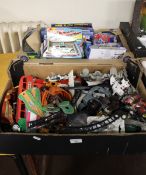TWO BOXES OF ASSORTED TOYS TO INCLUDE BOXED TOY CARS