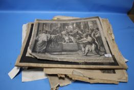 A QUANTITY OF PRINTS AND ENGRAVINGS A/F