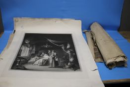 A QUANTITY OF PRINTS AND ENGRAVINGS A/F