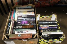 TWO BOXES HARDBACK NOVELS