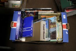 A BOX OF BOOKS, SEVERAL CAR RELATED, REPAIR MANUALS ETC.