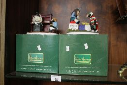 TWO BOXED ROBERT HARROP PG TIPS CHIMP TABLEAUS