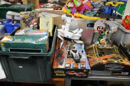 A SELECTION OF ELEVEN CHILDREN'S GAMES, SOME VINTAGE, TO INCLUDE A REMOTE CONTROL FLYING DRAGON,