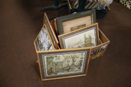 A QUANTITY OF FRAMED PICTURES AND PRINTS