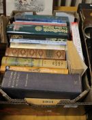 A SMALL TRAY OF BOOKS TO INCLUDE 