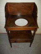 AN ANTIQUE WASHSTAND WITH DRAWER