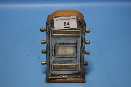 A VINTAGE HALLMARKED SILVER DESK CALENDAR A/F