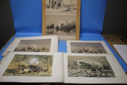 A SMALL QUANTITY OF ENGRAVINGS A/F