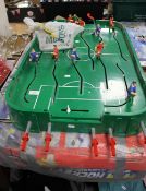 A BOXED VINTAGE POWER AIR HOCKEY GAME , 1970S COLLECTABLE SOCCER GAME COMPLETE WITH GOAL, PLAYERS