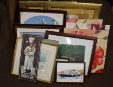 A LARGE QUANTITY OF PICTURES AND PRINTS