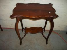AN ANTIQUE OCCASIONAL HALL TABLE