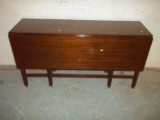 A RETRO SINGLE DROP LEAF HALL TABLE