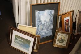 A QUANTITY OF ASSORTED PICTURES AND PRINTS