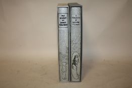 TWO FOLIO SOCIETY BOOKS, 'TREASURY OF MARK TWAIN' AND 'THE GENIUS OF JAMES THURBER'