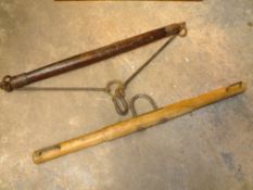 TWO VINTAGE YOKES