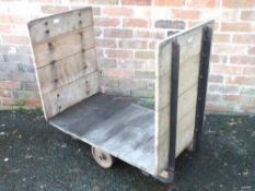 A VINTAGE SLINGSBY TROLLEY 105CM X 55 CM X 95 CM