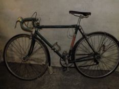 A RETRO GREEN BICYCLE A/F ( UNBRANDED )