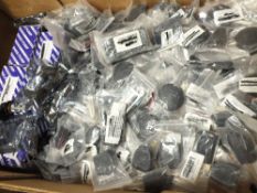 TWO TRAYS OF PACKAGED UNWORKED CAR KEYS TO INCLUDE TOYOTA, AND MERCEDES EXAMPLES