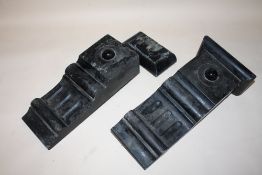 A PAIR OF VINTAGE SLATE CORBELS