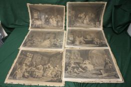 A COLLECTION OF UNFRAMED ENGRAVINGS ENTITLED MARRIAGE OH-LA-MODE