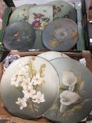 A COLLECTION OF OIL PAINTINGS ON TIN, TO INCLUDE FLORAL EXAMPLES