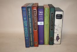 SEVEN FOLIO SOCIETY BOOKS TO INCLUDE 'EGYPT REVEALED', 'LONDON PORTRAIT OF A CITY', 'ANNA