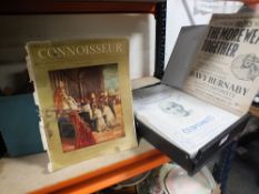 A COLLECTION OF VINTAGE SHEET MUSIC TOGETHER WITH A BOX OF 'THE CONNOISSEUR' MAGAZINE