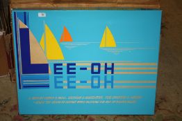 A BOXED LEE-OH BOAT RACING GAME