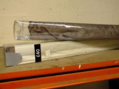 TWO SETS OF BROWN BLINDS - WIDTH 150 CM APPROX