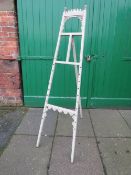 AN EARLY 20TH CENTURY PAINTED EASTERN STYLE EASEL H-178 CM