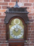 A GEORGE III MAHOGANY EIGHT DAY LONGCASE CLOCK BY 'BADDELEY OF ALBRIGHTON', the gilt and silvered